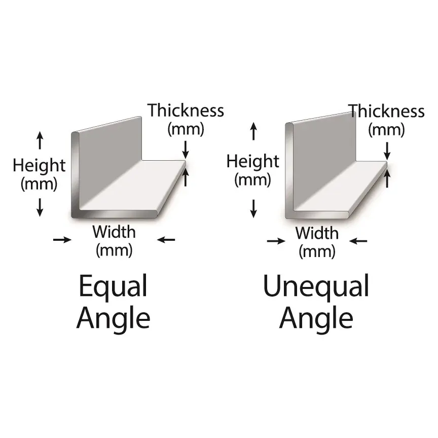 Difference equal unequal steel angles