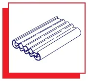 Double Jacketed Corrugated - metal filler