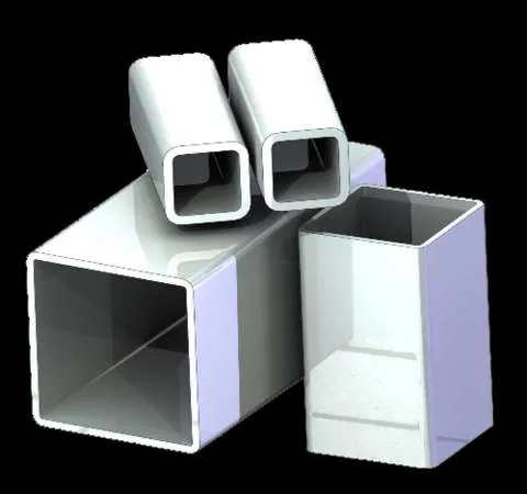 Square cross-section tubes