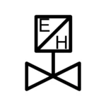 ELECTRO HYDRAULIC VALVE PID symbol